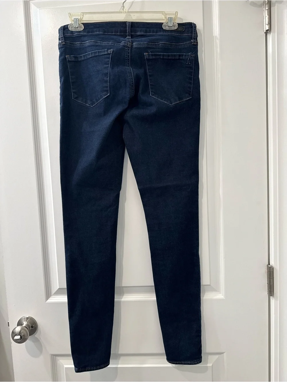 Articles of Society Navy Mid-Rise Skinny Jeans